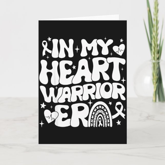 In My Heart Warrior Era Heart Disease Awareness We Card (Front)