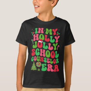 In My Holly Xmas Jolly School Counselor Era Christ T-Shirt