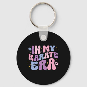 In My Karate Era Groovy Retro Martial Arts Cute Ka Keychain