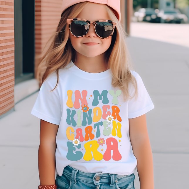 In My Kindergarten Era Groovy T-Shirt (Creator Uploaded)