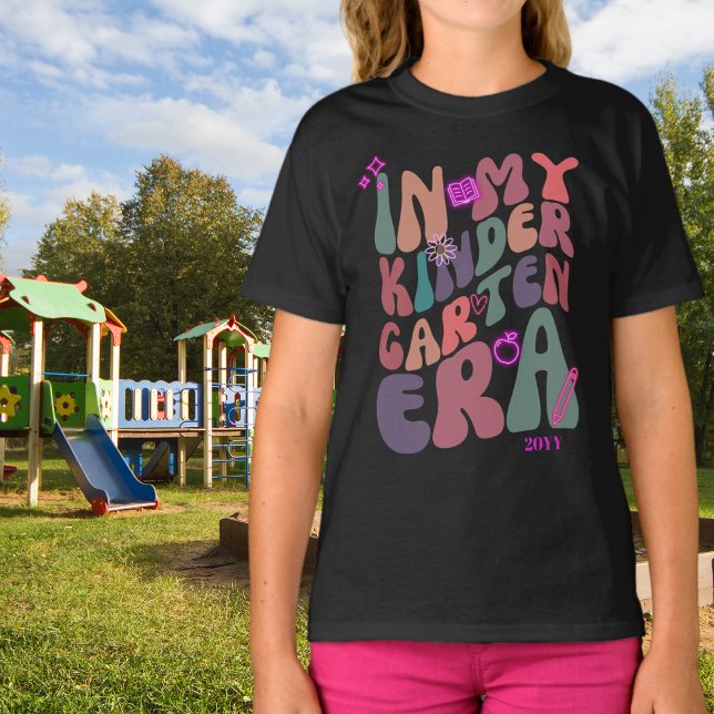 In My Kindergarten Era Retro Vibes T-Shirt (Creator Uploaded)