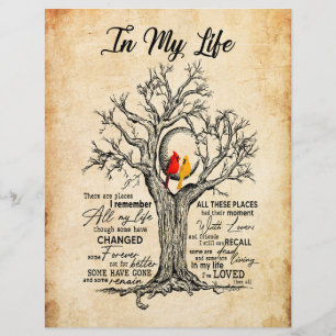 In My Life  I Remember All My Life All These Place Letterhead