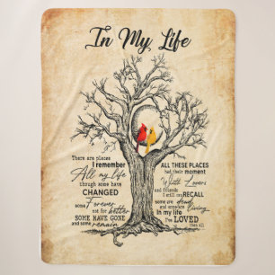 In My Life  I Remember All My Life All These Place Sherpa Blanket