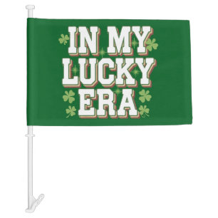 In My Lucky Era Saint Patrick's Day Family Gift Car Flag