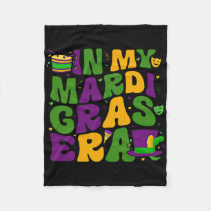 In My Mardi Gras Era Carnival Women Men Kids Mardi Fleece Blanket