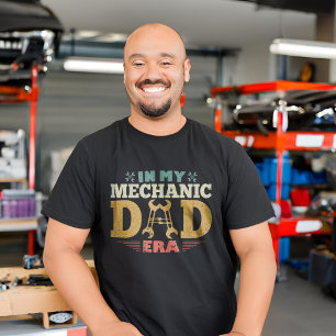 In My Mechanic Dad Era Retro Vintage Father's Day T-Shirt
