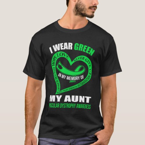 In my memory of my aunt MUSCULAR DYSTROPHY AWARENE T_Shirt