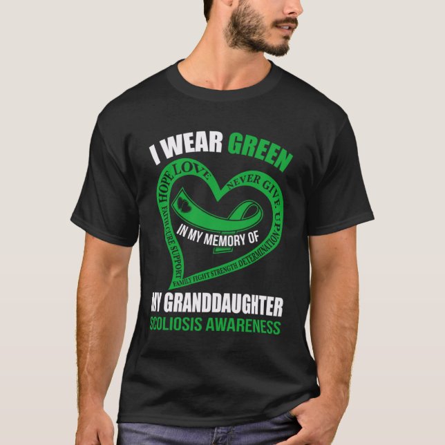 In my memory of my granddaughter SCOLIOSIS AWARENE T-Shirt (Front)