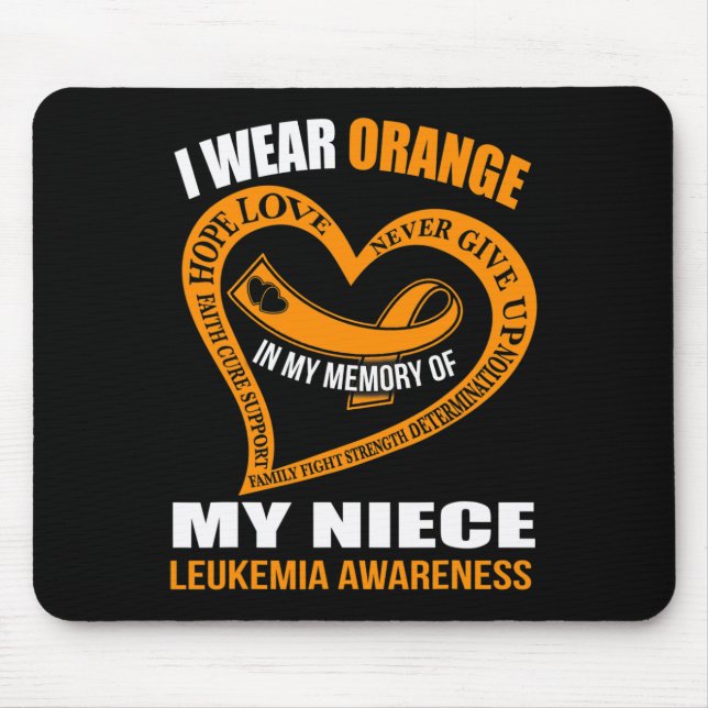 In my memory of my niece LEUKEMIA AWARENESS  Mouse Pad (Front)