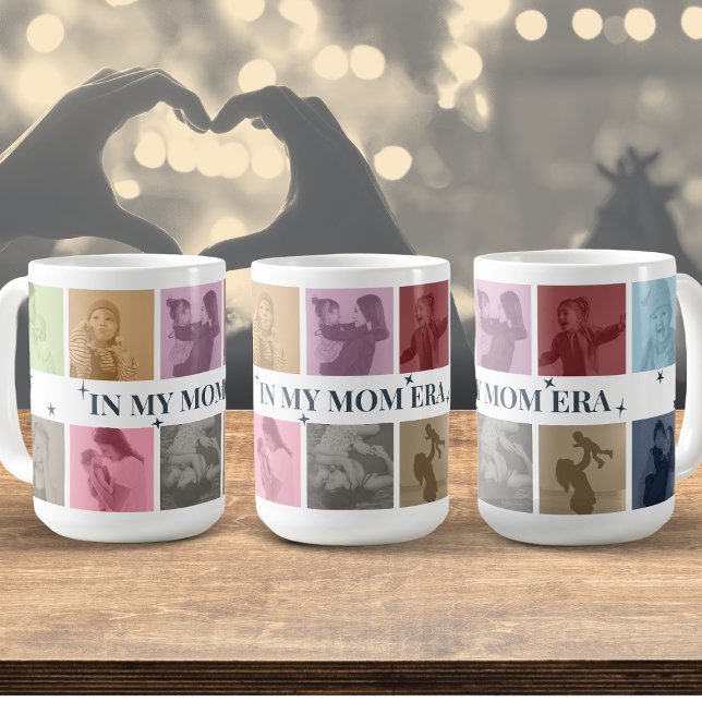 In My Mom Era Cool Trendy Photo Gift for Mom Coffee Mug (Creator Uploaded)