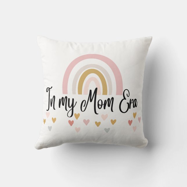 In My Mom Era - Decorative Cushion for Moms (Back)