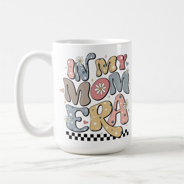 In My Mom Era Lover Groovy Mom For Mother's Day Coffee Mug (Left)