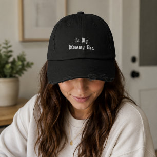 In My Mommy Era, New Mom Baby Announcement Embroidered Baseball Cap