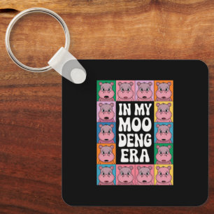 In My Moo Deng Era Moo Deng Hippo Lover Keychain