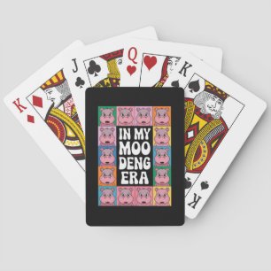 In My Moo Deng Era Moo Deng Hippo Lover Poker Cards