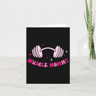 In My Muscle Mommy Era Funny Gym Fitness 2 Sided  Card