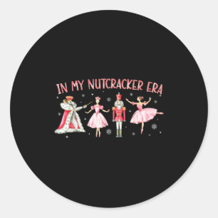 In My Nutcracker Era Christmas Xmas Holiday Pajama Classic Round Sticker
