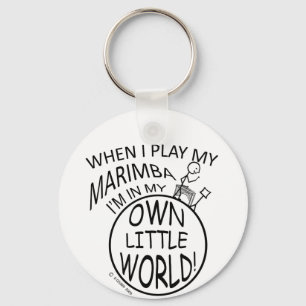 In My Own Little World Marimba Keychain