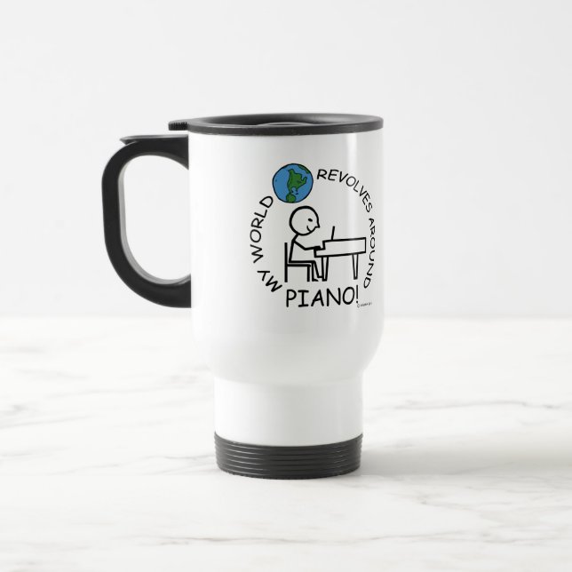 In My Own Little World Piano Travel Mug (Left)