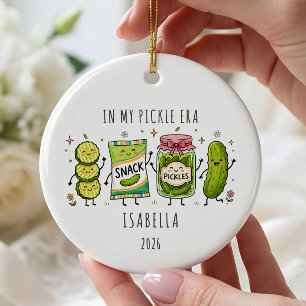 In My Pickle Era Personalized Ceramic Ornament