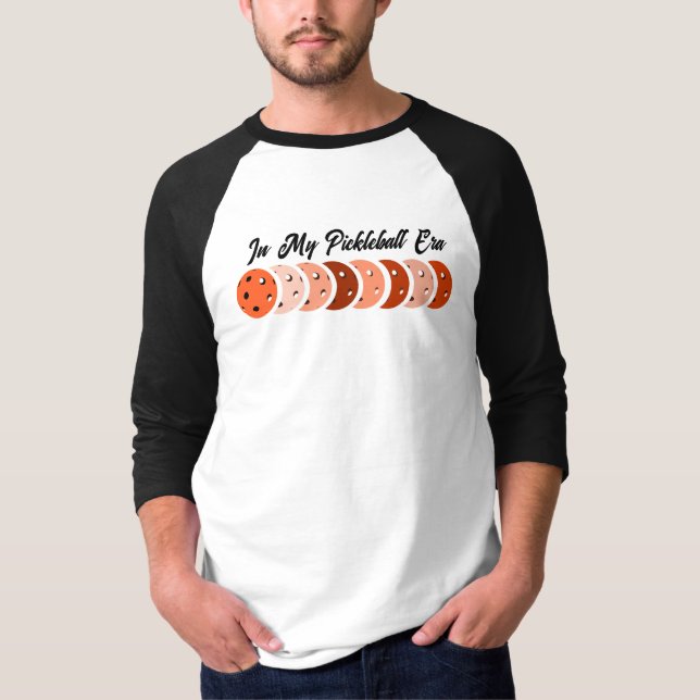 In My Pickleball Era – Orange Vibes Design T-Shirt (Front)