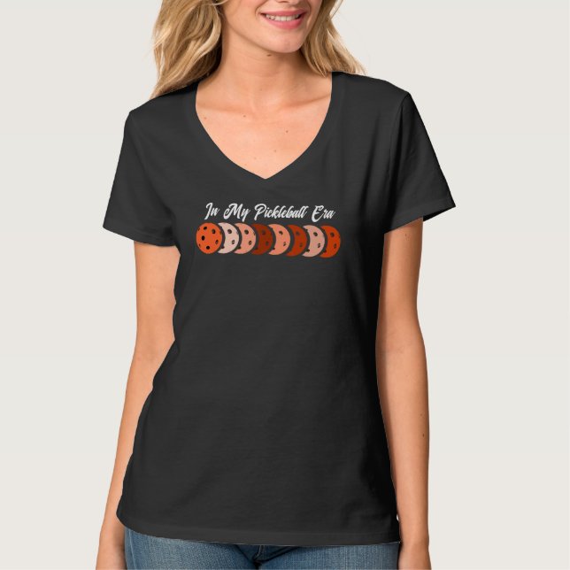 In My Pickleball Era – Orange Vibes Design T-Shirt (Front)