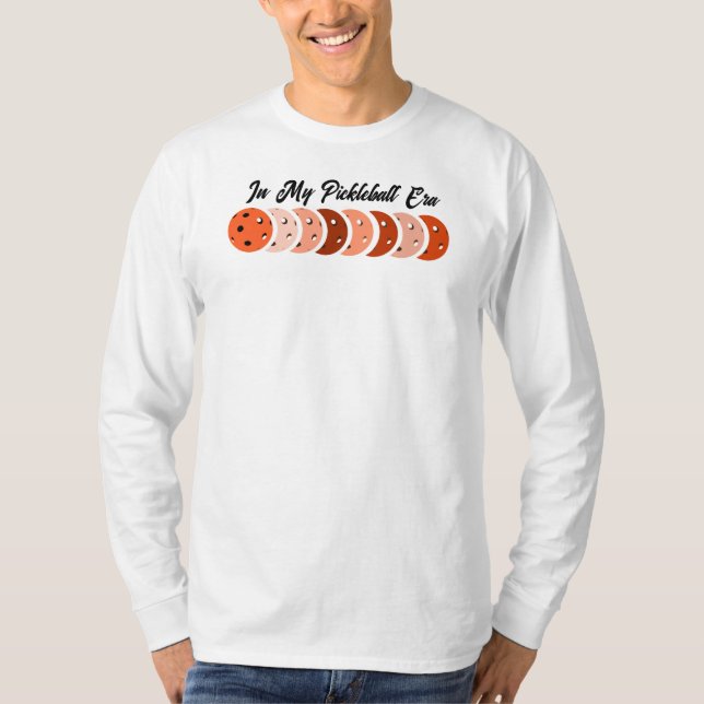 In My Pickleball Era – Orange Vibes Design T-Shirt (Front)