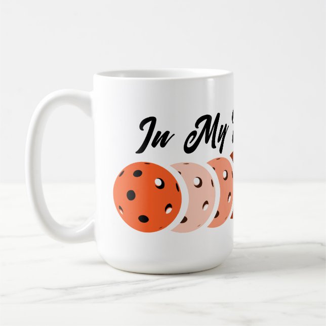 In My Pickleball Era – Orange Vibes Design T-Shirt Coffee Mug (Left)