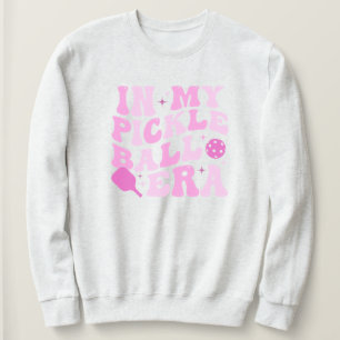 In My Pickleball Era Pink Groovy Lettering Sweatshirt