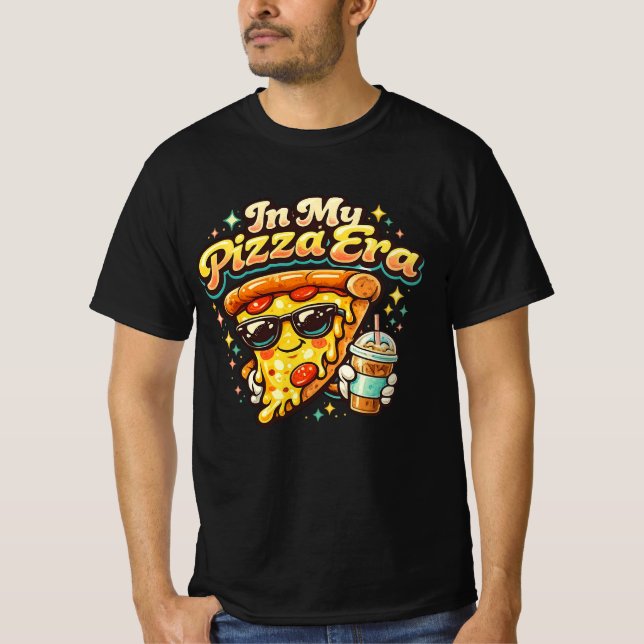 In My Pizza Era – Cute Retro Pizza Aesthetic T-Shi T-Shirt (Front)