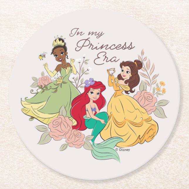 In My Princess Era Round Paper Coaster (Front)