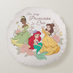 In My Princess Era Round Pillow
