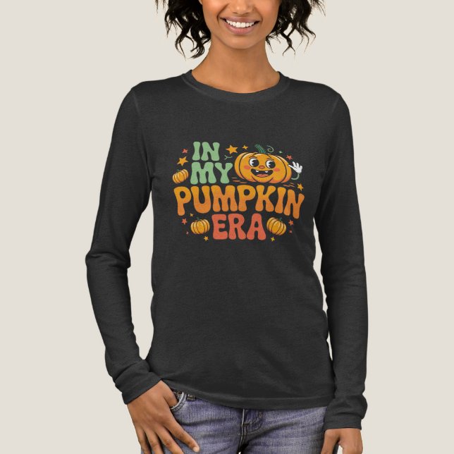 In My Pumpkin Era - Kawaii Halloween Pumpkin  Tri-Blend Shirt (Front)