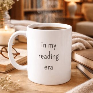 In My Reading Era Minimalist Book Lover Coffee Mug