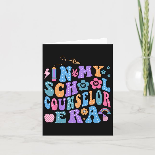 In My School Counselor Era Back To School Teacher  Card (Front)