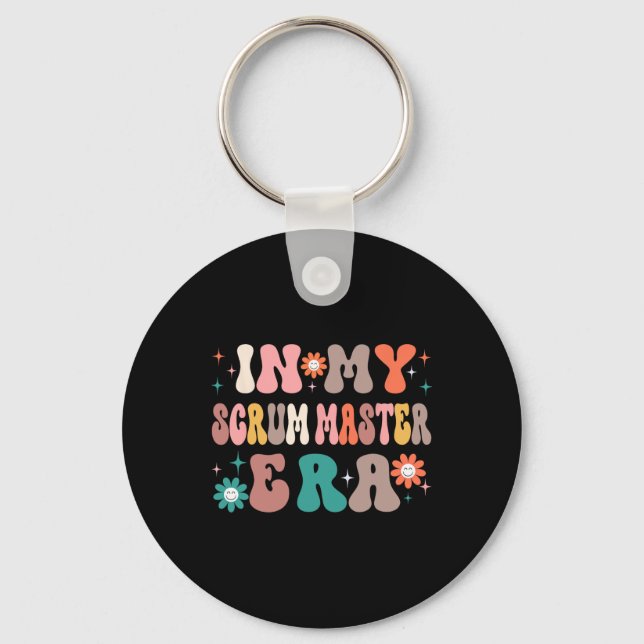 In My Scrum Master Presents Women Christmas Scrum  Keychain (Front)