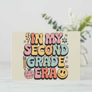 In My Second Grade Era 2nd Grade Teacher Back  Invitation