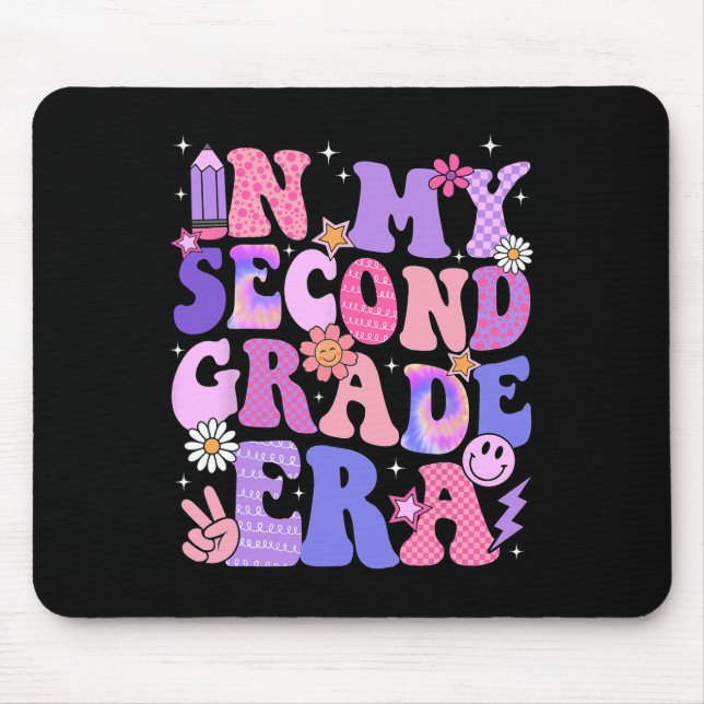 In My Second Grade Era Back To School 2nd Grade Te Mouse Pad (Front)