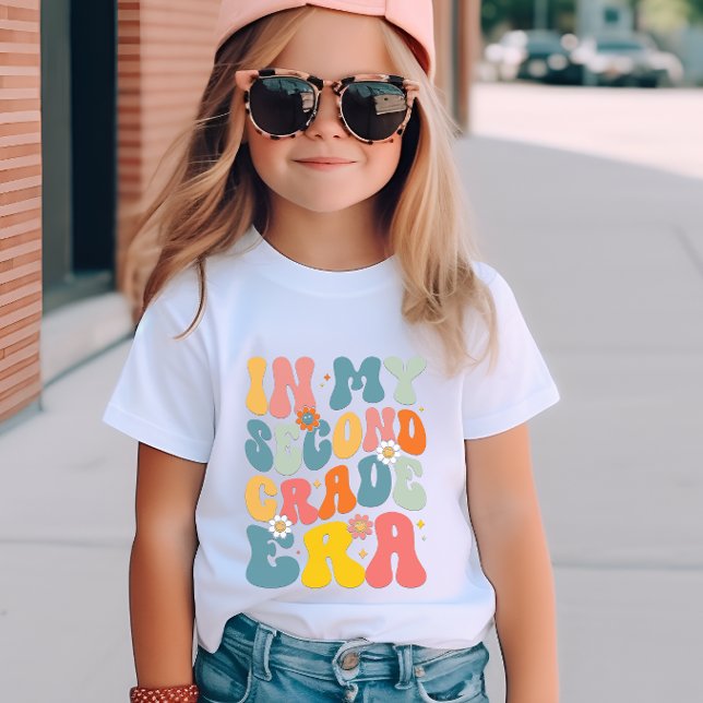 In My Second Grade Era Groovy T-Shirt (Creator Uploaded)