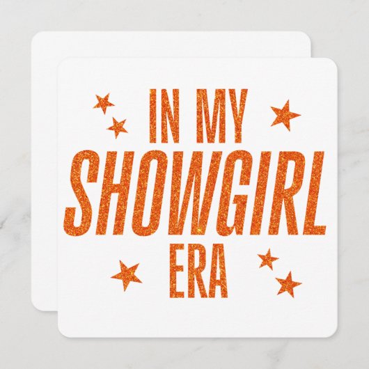 In My Showgirl Era (Front/Back)