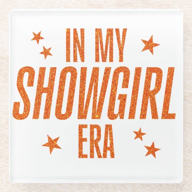 In My Showgirl Era Glass Coaster (Front)