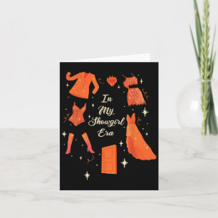 In My Showgirl Era Groovy Outfit Women Girls Card