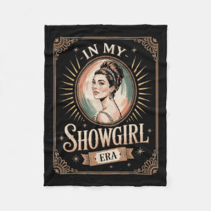 In My Showgirl Era Retro Glamorous Confidence Wome Fleece Blanket