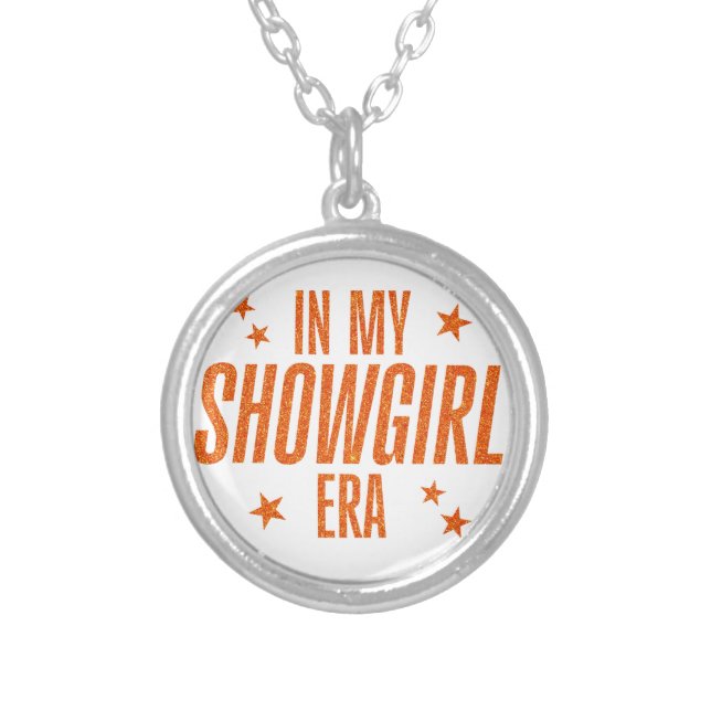 In My Showgirl Era Silver Plated Necklace (Front)