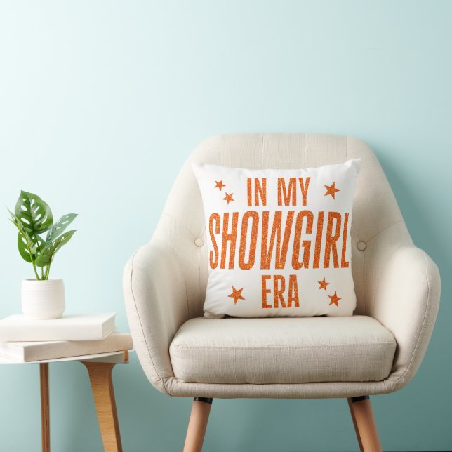 In My Showgirl Era Throw Pillow (Chair)