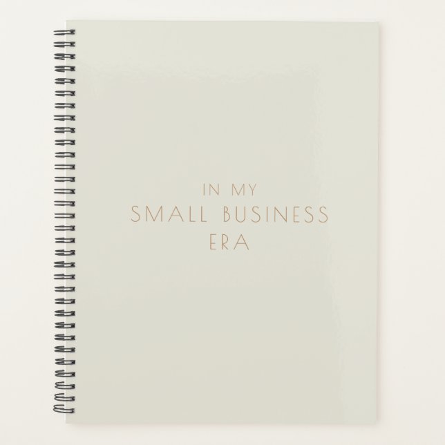 In My Small Business Era Beige 2024 Planner  (Front)