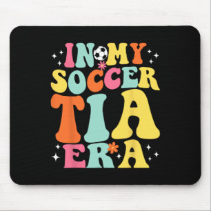 In My Soccer Tia Era Retro Game Day Groovy Mouse Pad