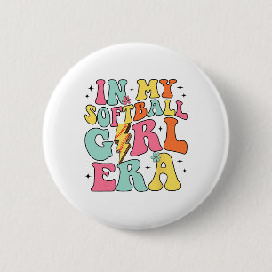 In My Softll Girl Era Retro Groovy Softll Girl Button