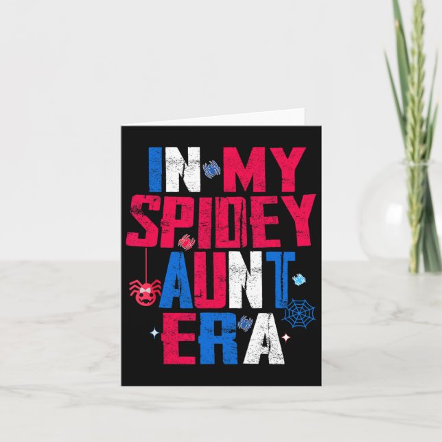 In My Spidey Aunt Mothers Day Auntie Matching Part Card (Front)