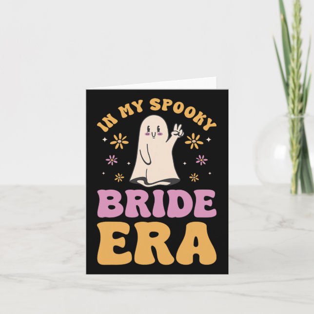 In My Spooky Bride Era Halloween Bachelorette Part Card (Front)